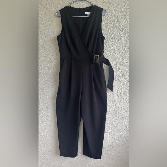 Calvin Klein Black Jumpsuit with Gold Accent - Picture 3 of 13
